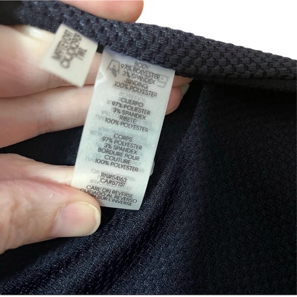 Calvin Klein Navy Blue Diamond Textured Open Front Jacket Size M - Picture 10 of 10